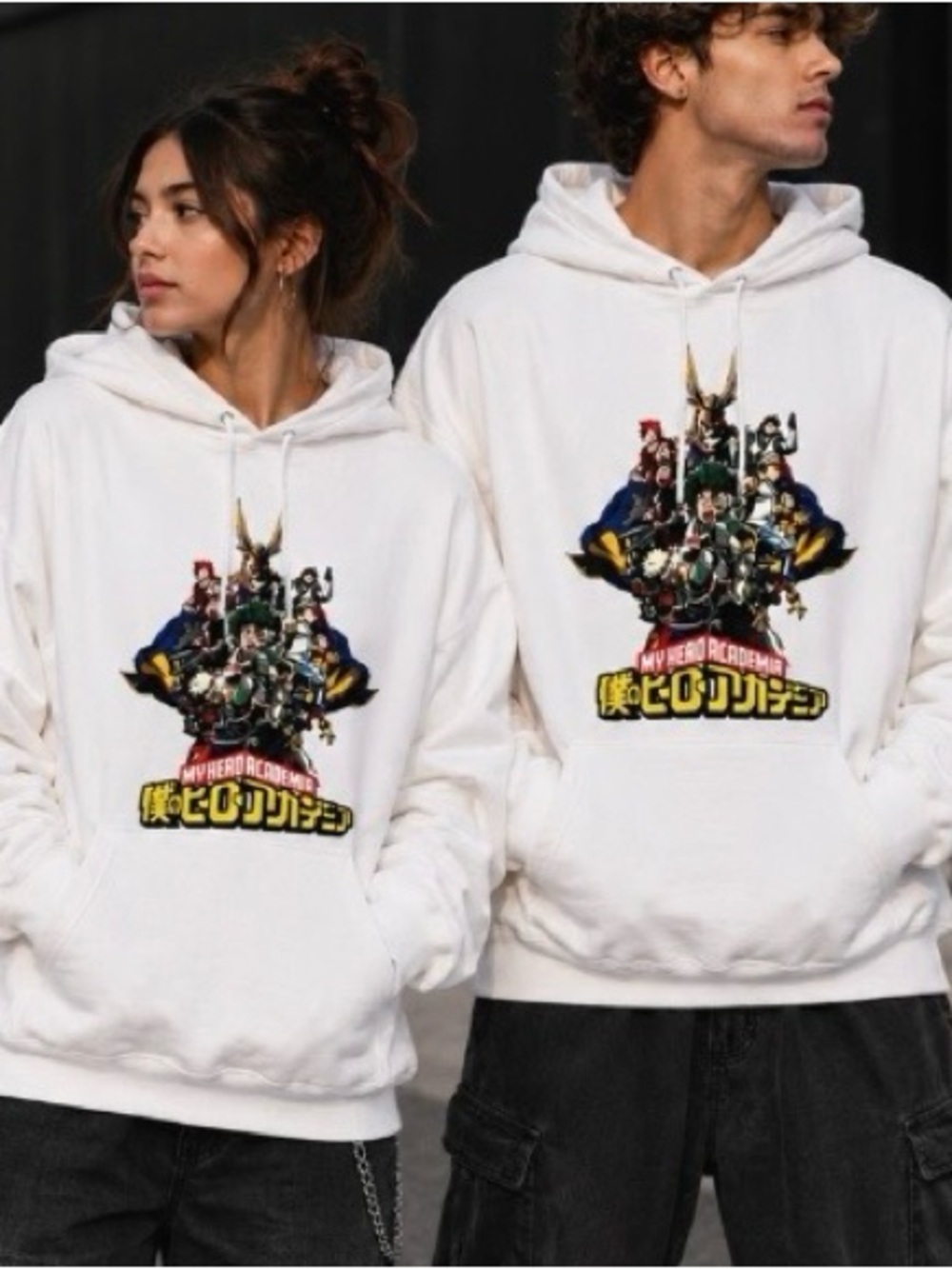 My Hero Academia Pullover Graphic Hoodie Long Sleeve‎ Unisex Size S